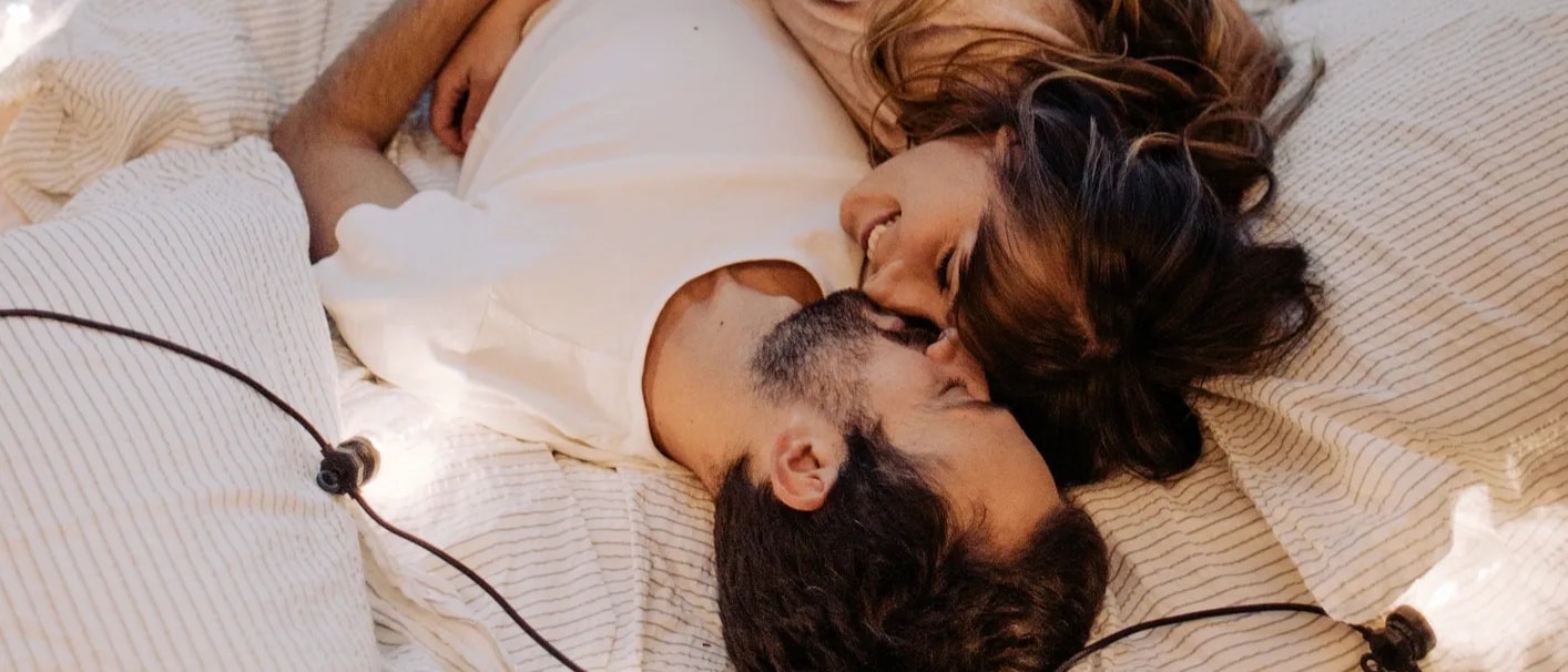 Couple sharing a connected moment